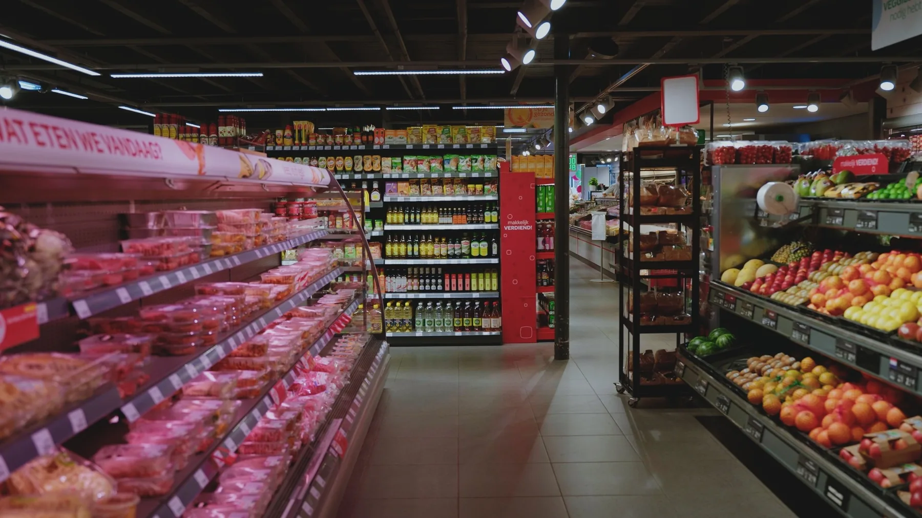 Interieur van SPAR Vlieland